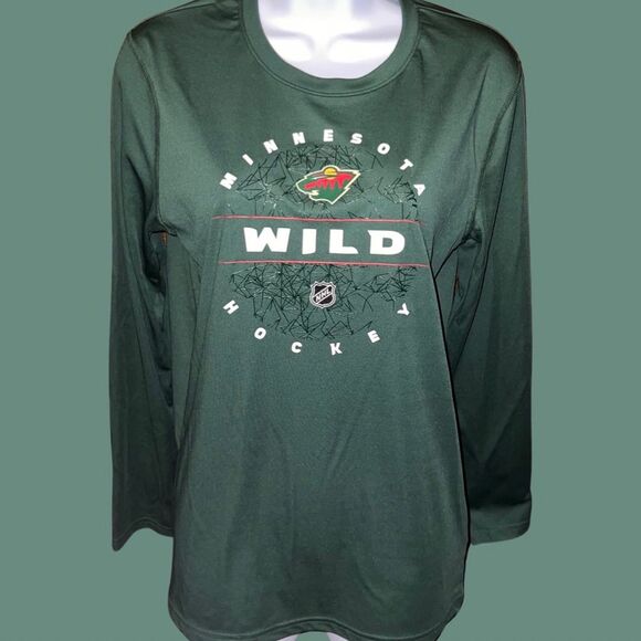 NHL Youth Girls MN Wild Logo Long Sleeve T Shirt Size XL 18/20 - Picture 5 of 5